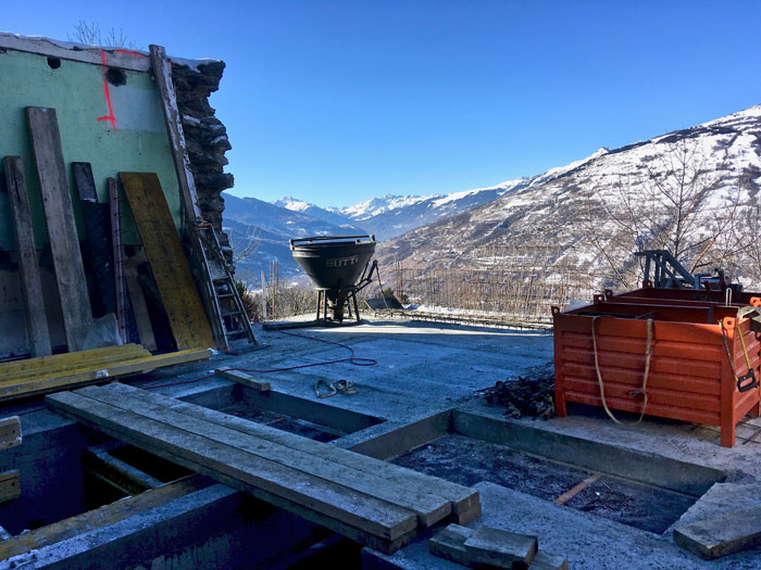 Pendant le chantier la vue est déjà très présente