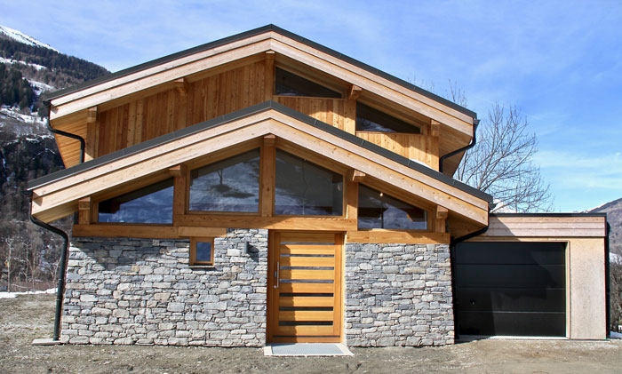 Plan de la façade Nord, maison architecte ste foy tarentaise